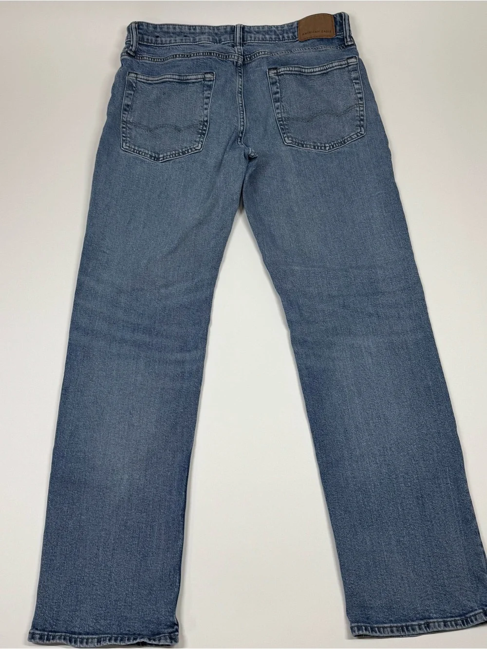American Eagle Easy Flex Blue Jeans Relaxed Straight 33x34